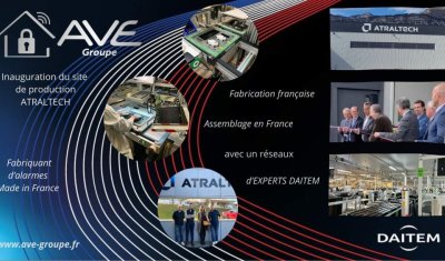 ave groupe visite nouvelle usine atraltech fabrication alarme daitem made in france 