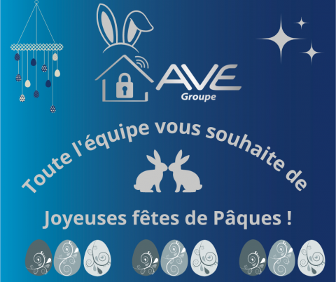 Toute l’équipe d’AVE Groupe vous souhaite de belles fêtes de Pâques ! 