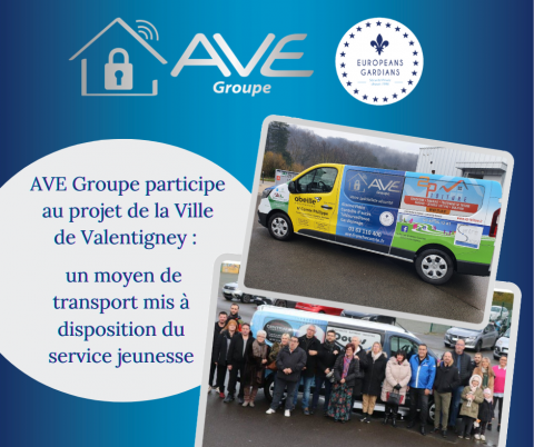 AVE Groupe participe au projet de la Ville de Valentigney :  un moyen de transport mis à disposition du service jeunesse