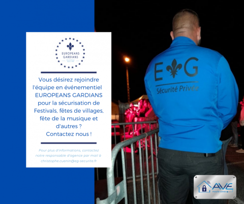 Souhaitez-vous rejoindre une équipe en événementiel pour la sécurisation d'événements ? Contactez EUROPEANS GARDIANS 