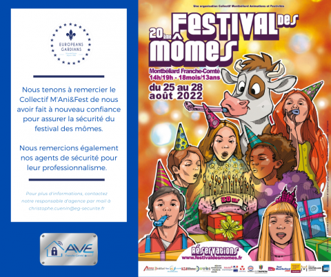 Sécurité et gardiennage du festival des mômes à Montbéliard