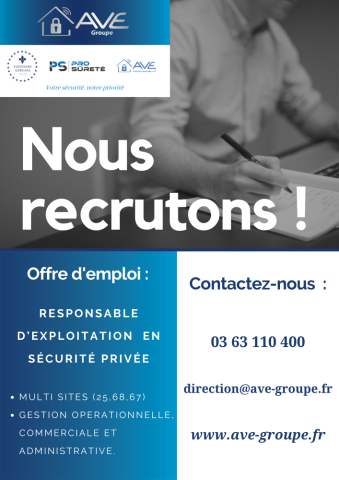 ave recrute responsable sécurité à strasbourg