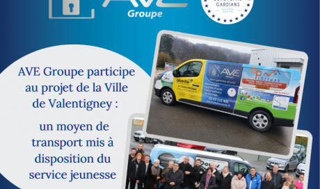 AVE Groupe participe au projet de la Ville de Valentigney :  un moyen de transport mis à disposition du service jeunesse