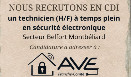 AVE Franche-Comté recrute ! Secteur Belfort Montbéliard